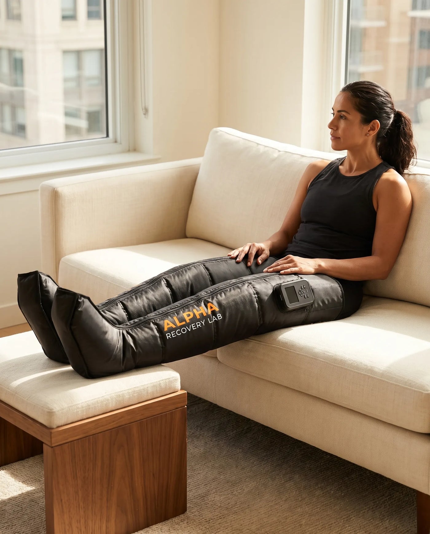 AlphaFlow wireless compression boots